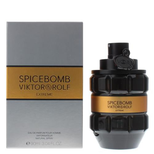 Spicebomb Viktor & Rolf Extreme perfume bottle and packaging on a white background